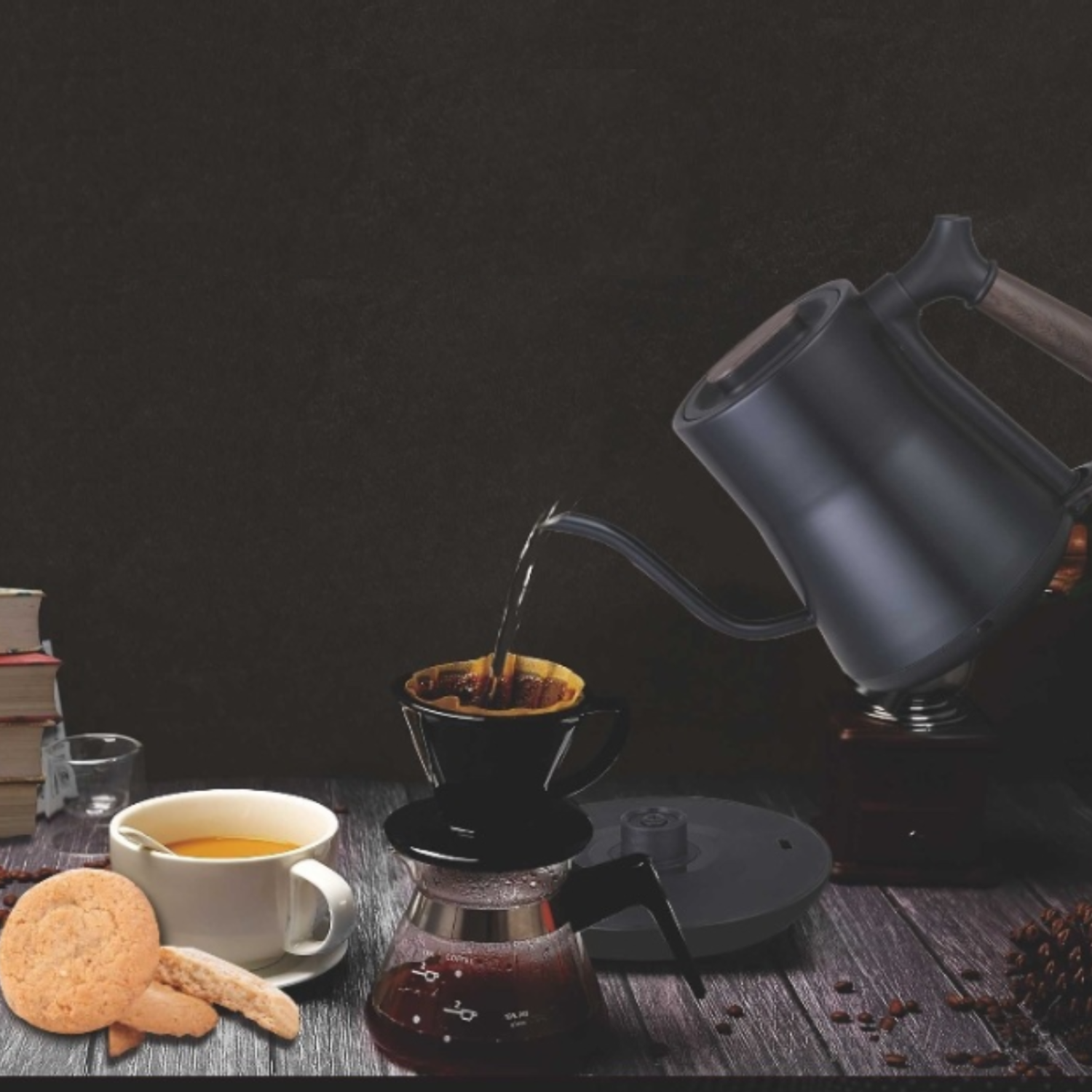 27oz Bistro Gooseneck Electric Water Kettle 4