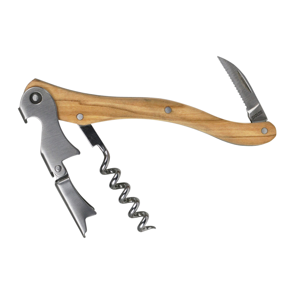 Olea Waiter's Corkscrew with Olivewood Handle 9