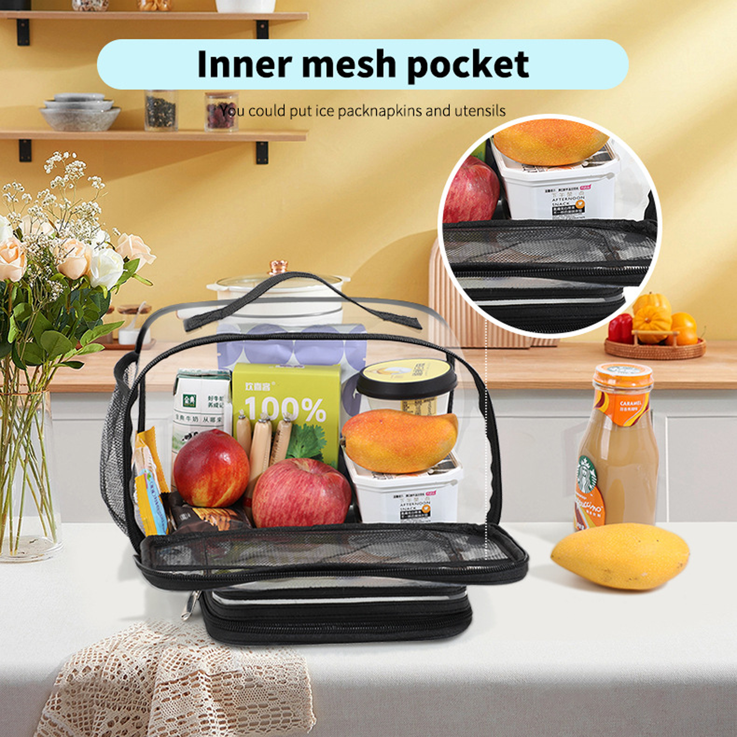 PVC Clear Large Capacity Tote Storage Bag 10