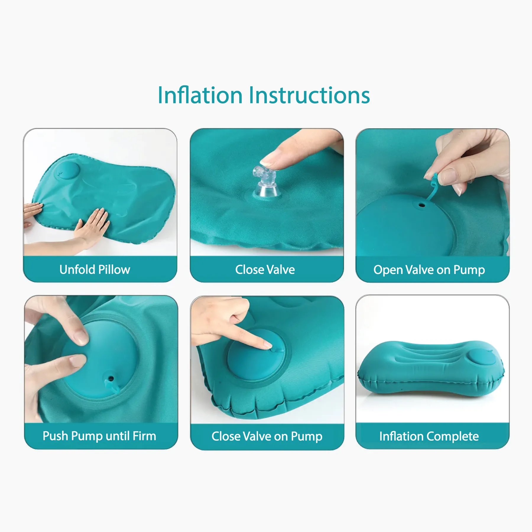 Stratus Ultralight Travel Pillow with Built-in Pump 10
