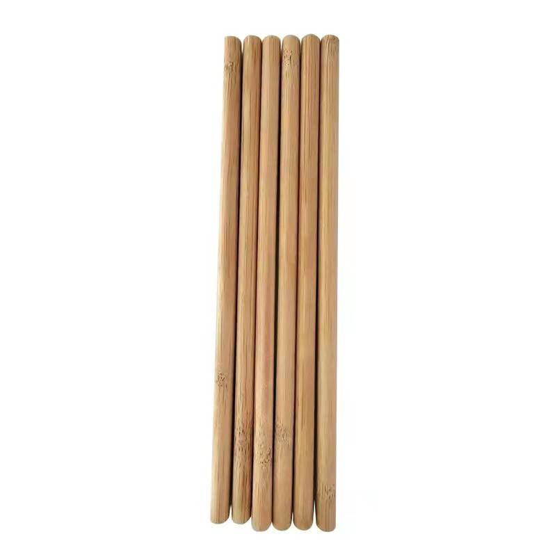 Natural Bamboo Drinking Straws With Brush 2