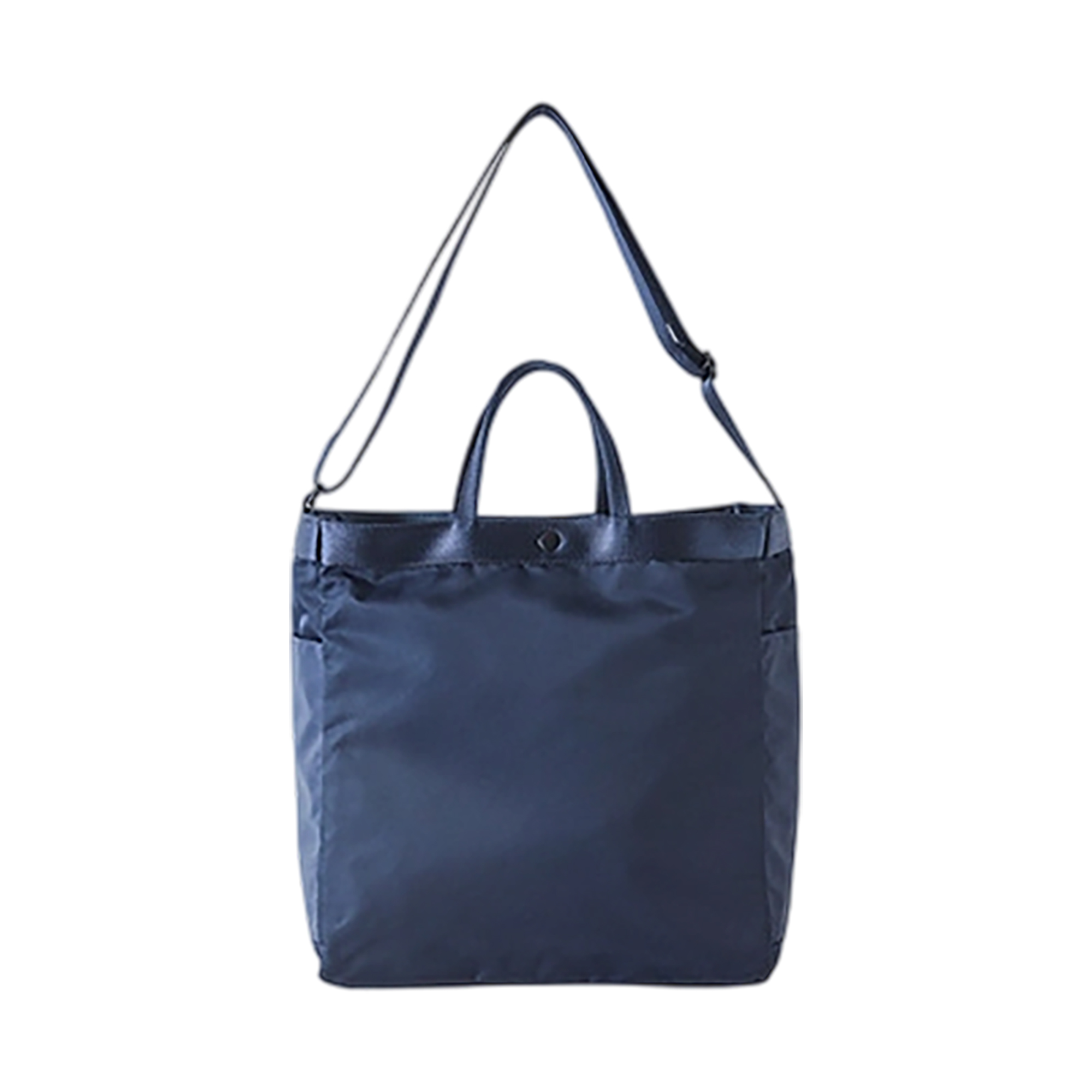 Nylon Shoulder Tote With Side Pocket 11.81" x 4.33" x 12.2" 2