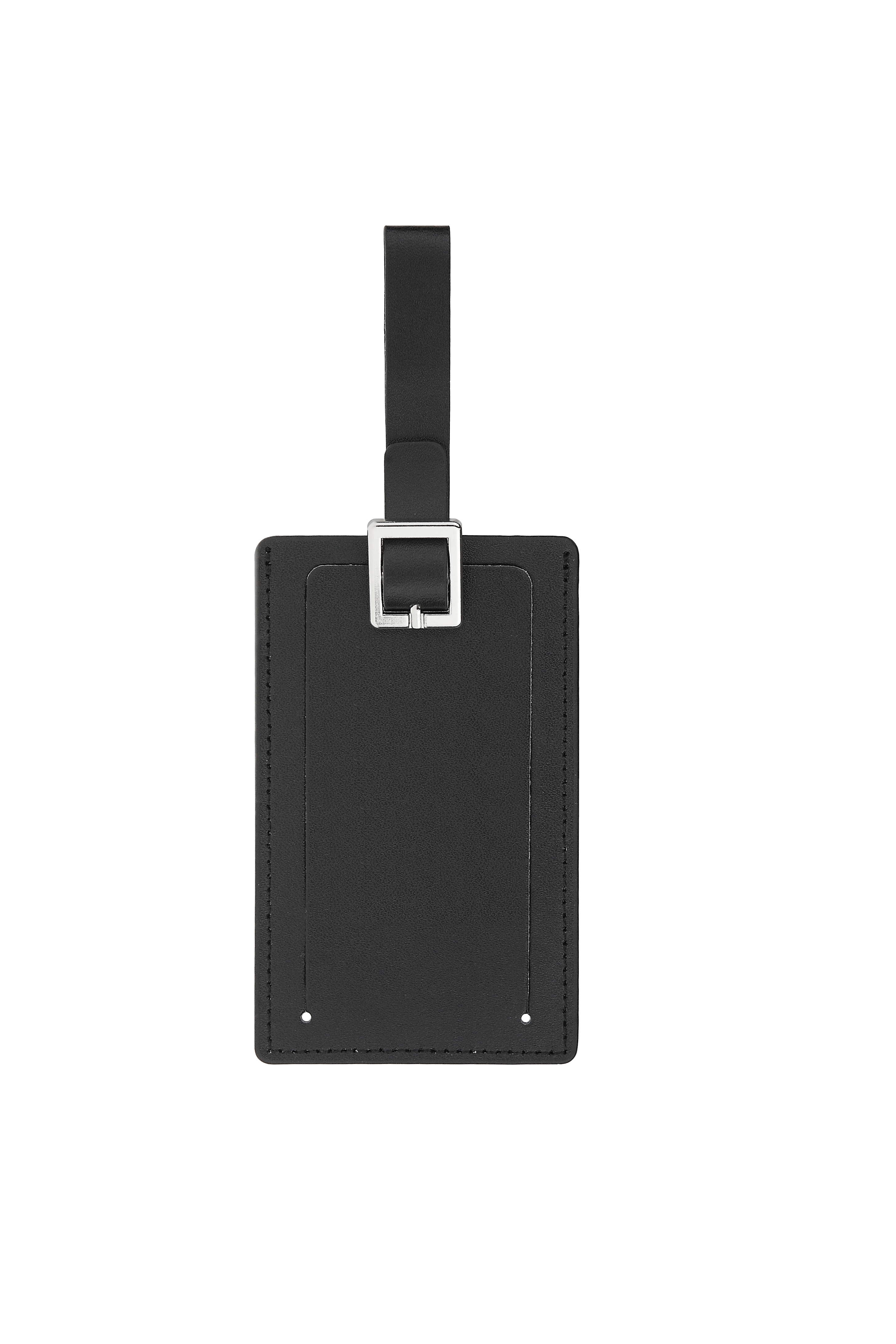 Traveler Bond Leather Luggage Tag - Black 2