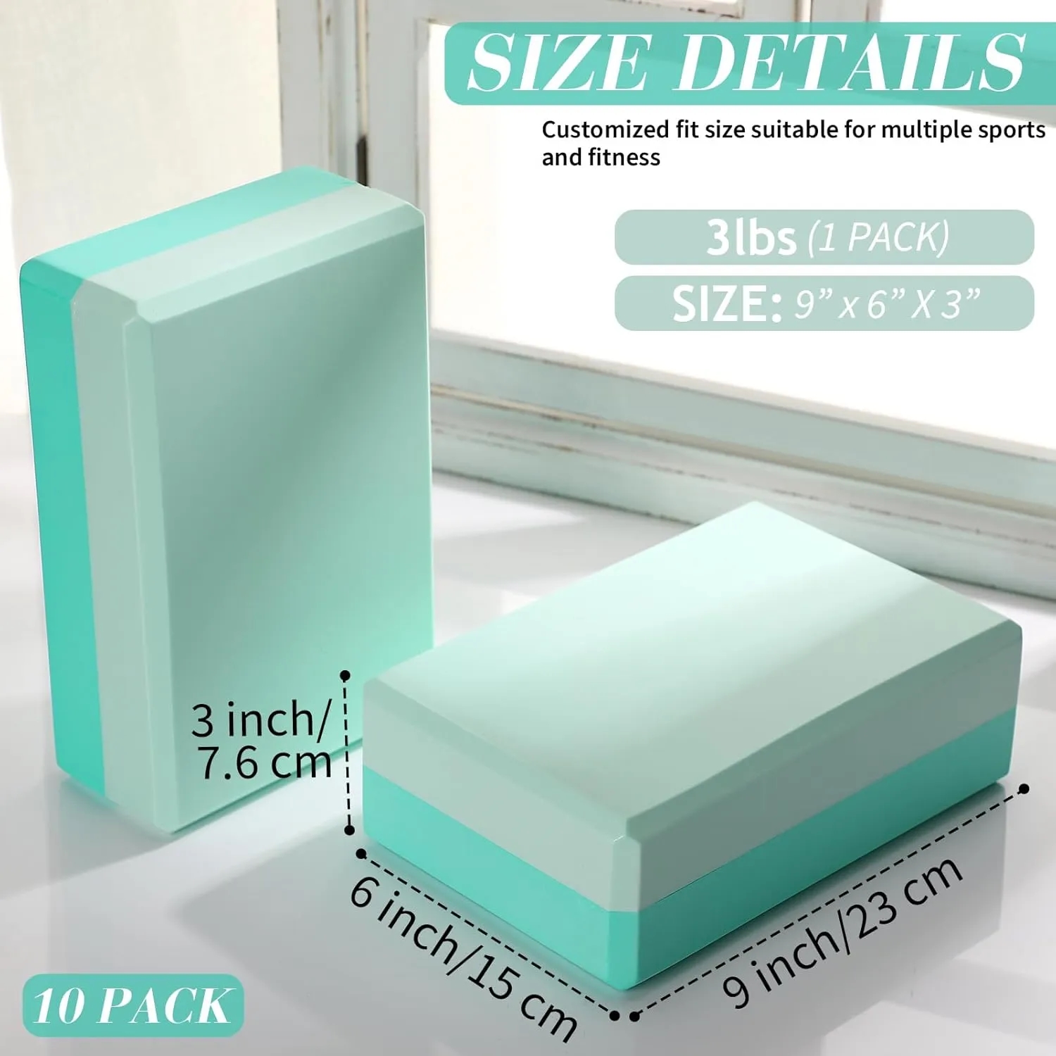 7oz High Density EVA Yoga Block 5