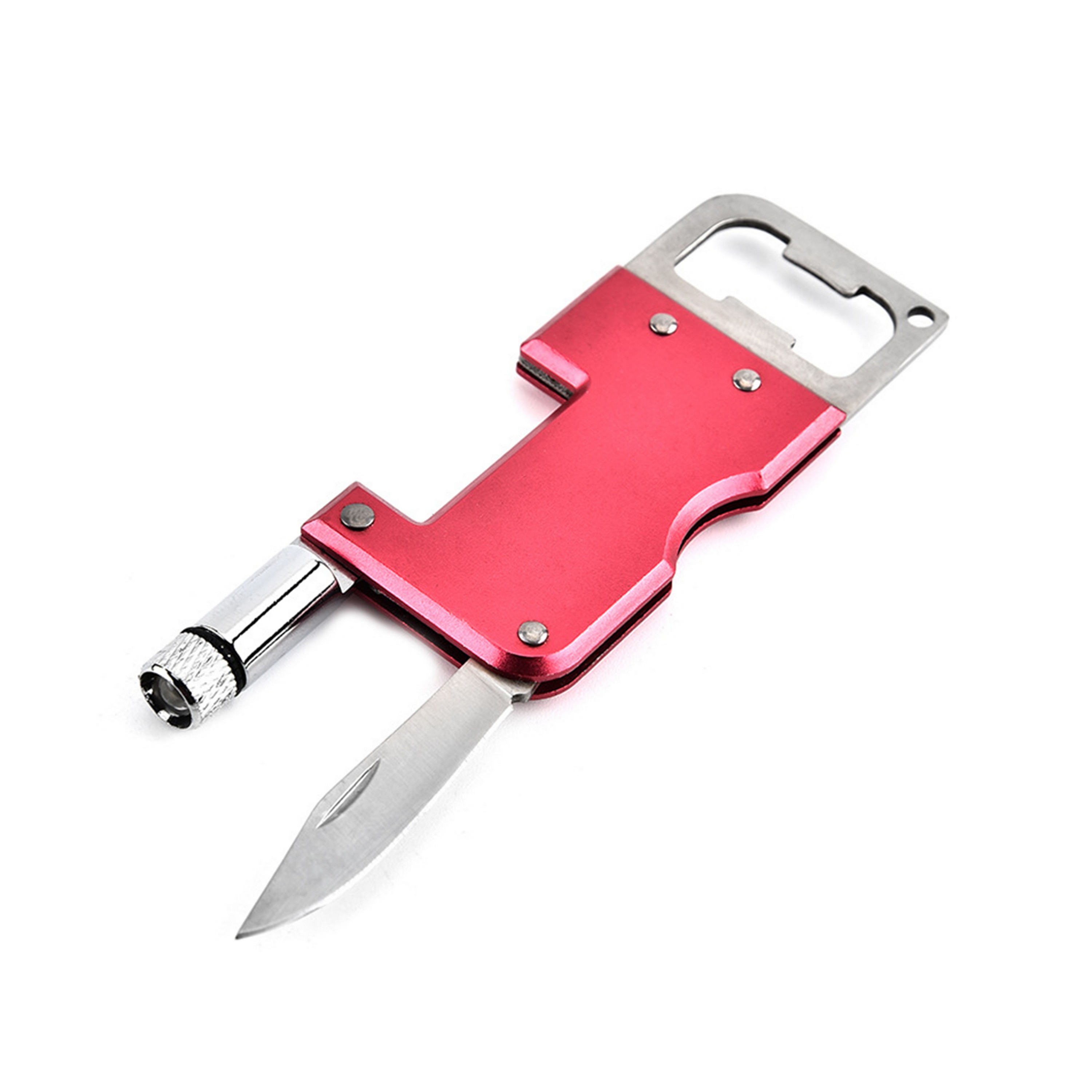 Multifunctional Metal LED Bottle Opener Key Chain 2