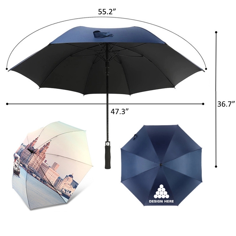 55.2" Automatic Open Golf Umbrella MOQ50pcs 3