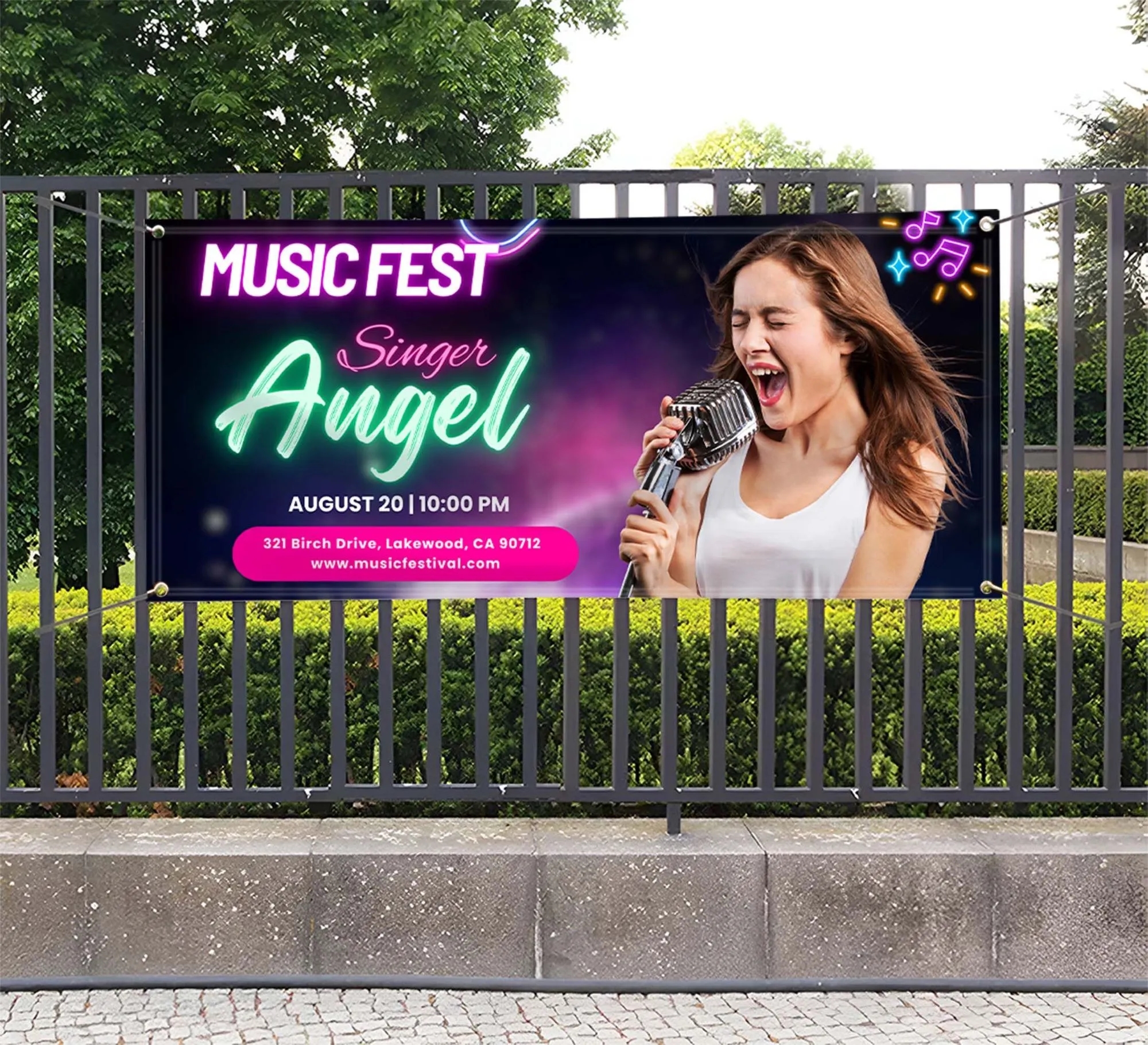 Ultra Premium Vinyl Banners (1'x1') Left & Right Pole Pocket 5
