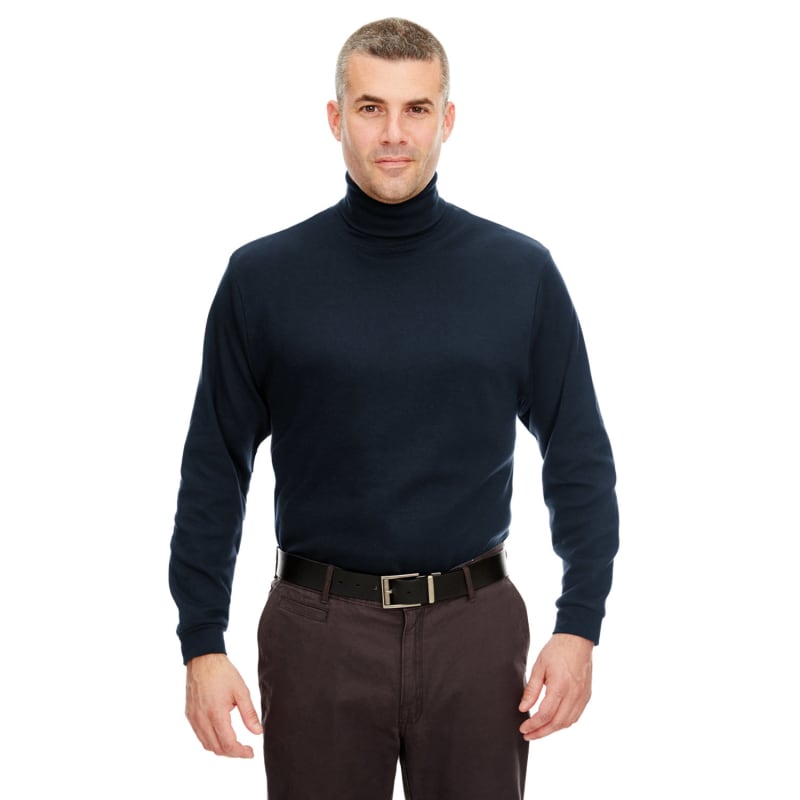 UltraClub Adult Egyptian Interlock Long-Sleeve Turtleneck 3