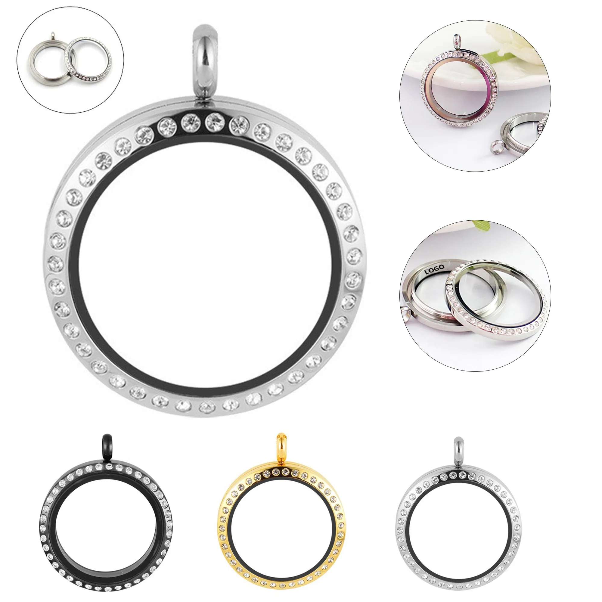 Round Stainless Steel Pendant 4
