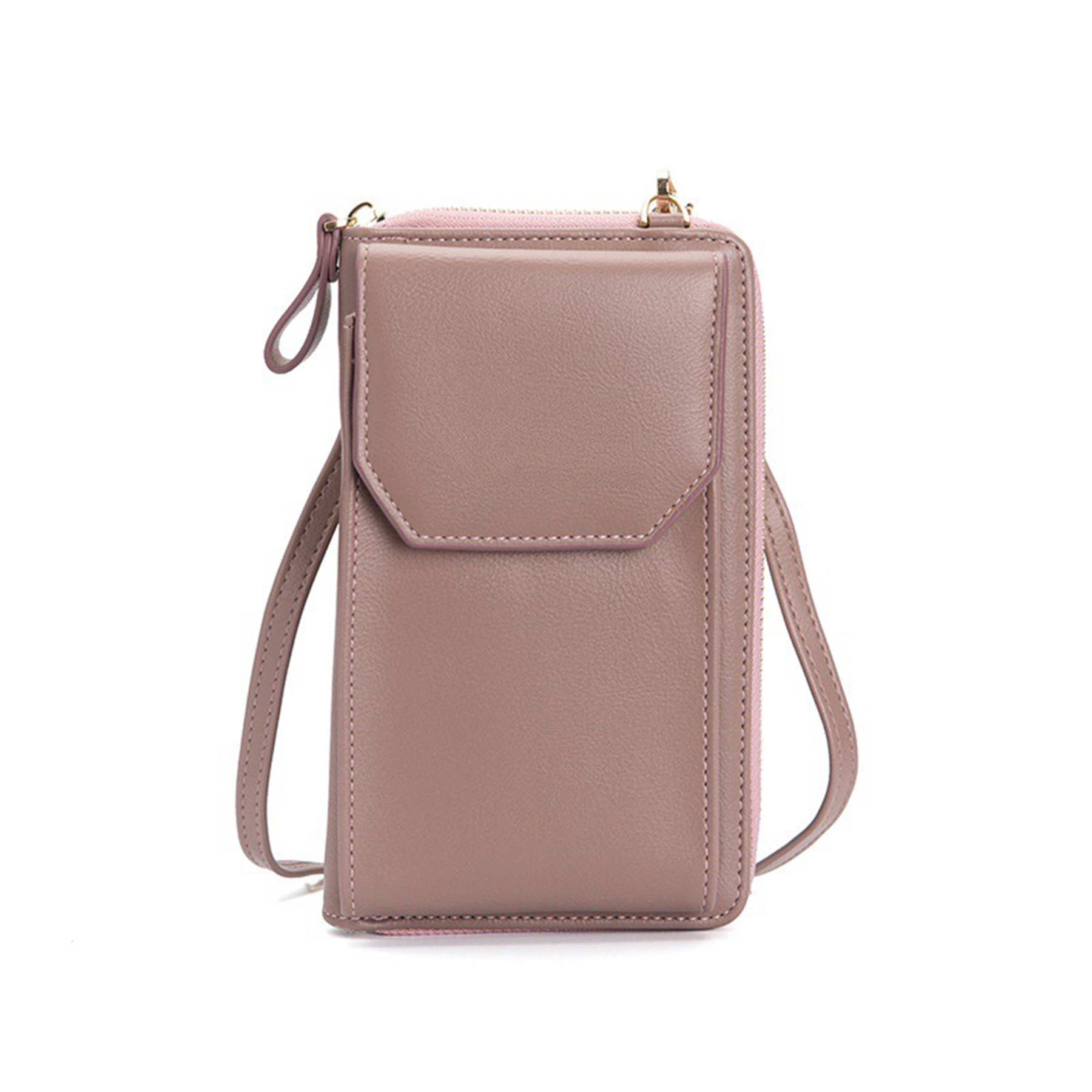 Leather Messenger Phone Purse Wallet 4