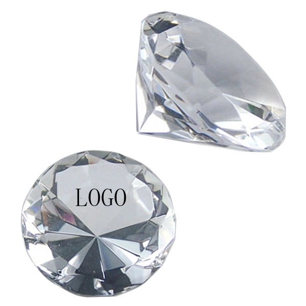Personalized Crystal Diamond Paperweight 2