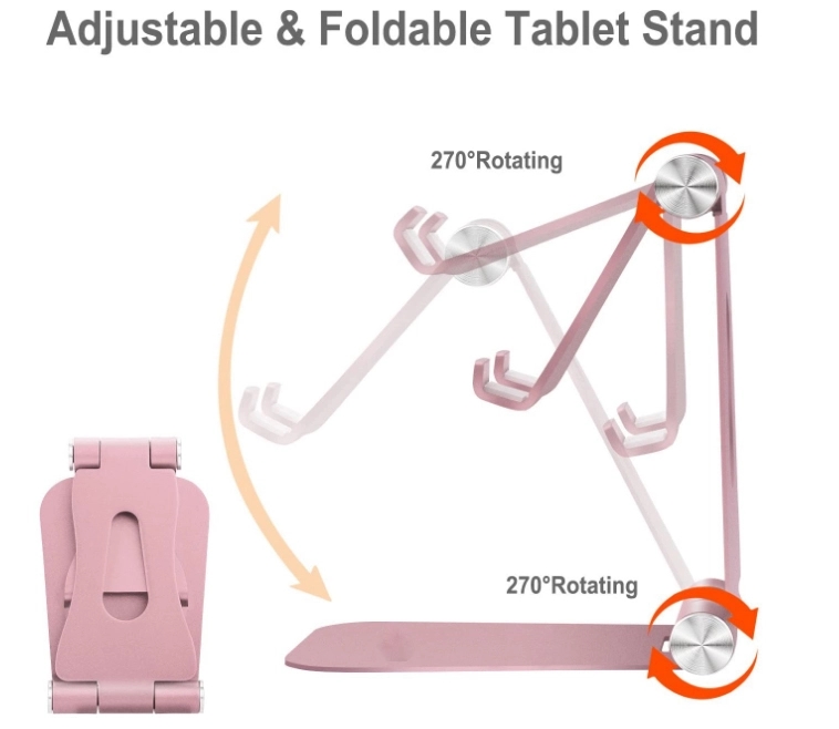 Adjustable Foldable Desktop Collapsible Phone Stand 3
