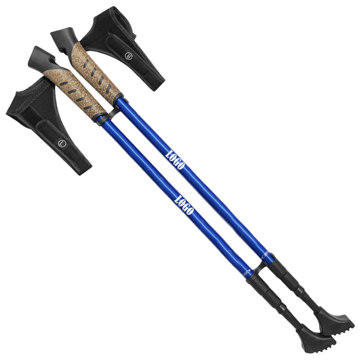 Pair of 2 Walking Sticks Hiking Poles 4