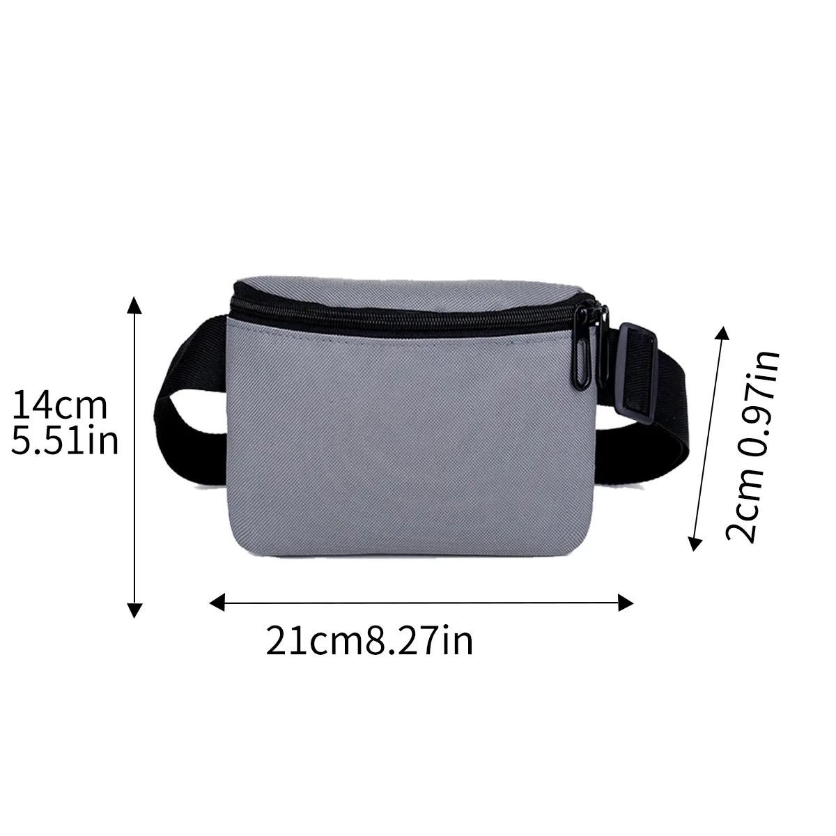 Adjustable Sports Waist Bag With Zipper Pocket Belt bag Fanny pack crossbody bags for women/man 5