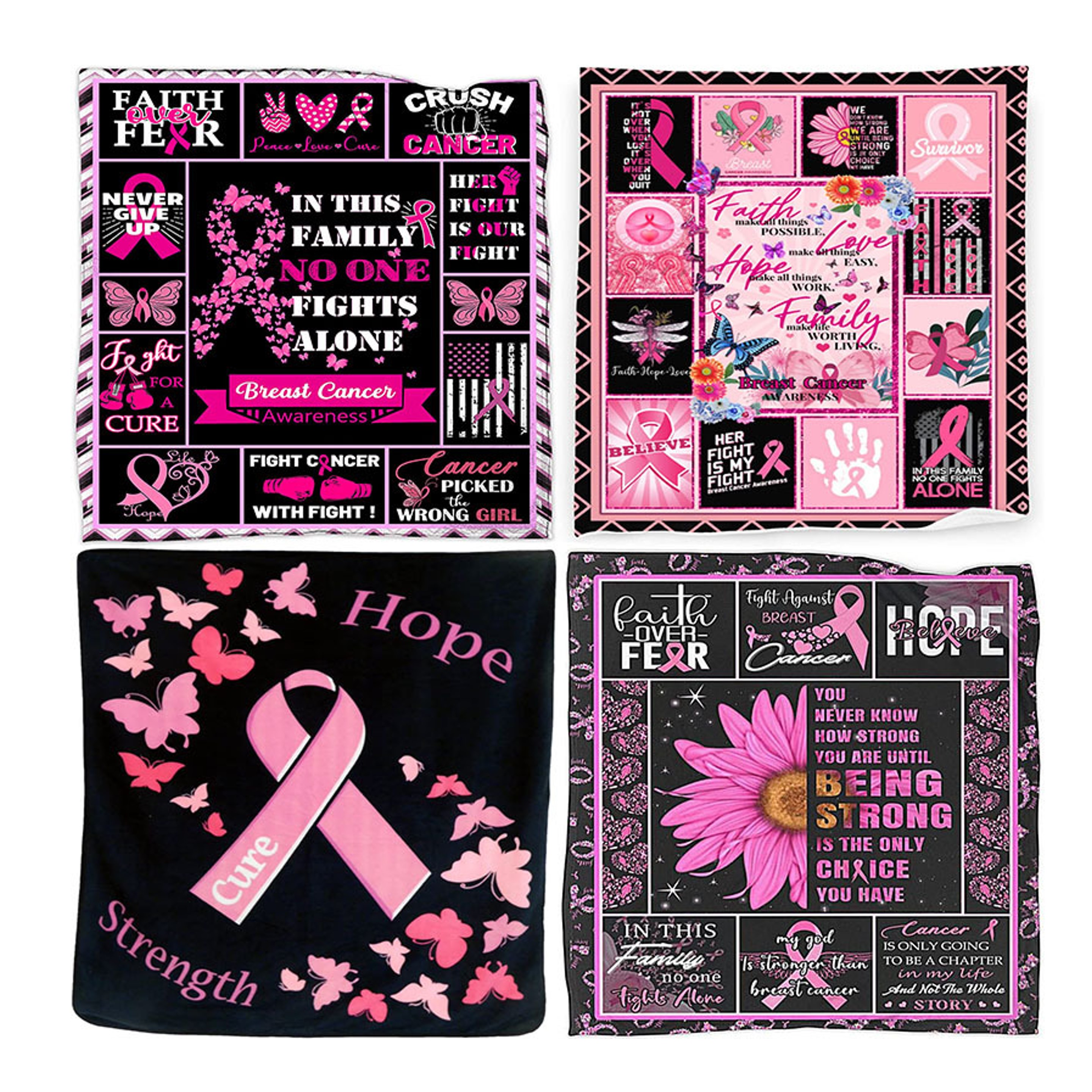 Breast Cancer Awareness Blanket (direct import) 3