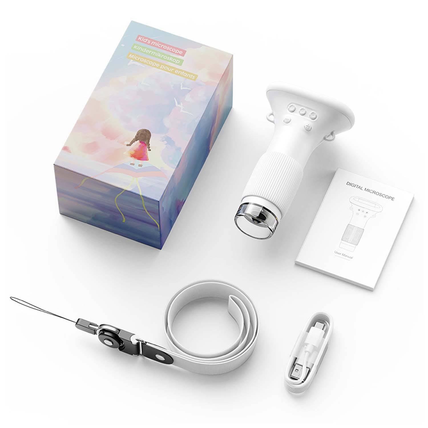Children's Portable Optical Microscope Magnifying Glass 4