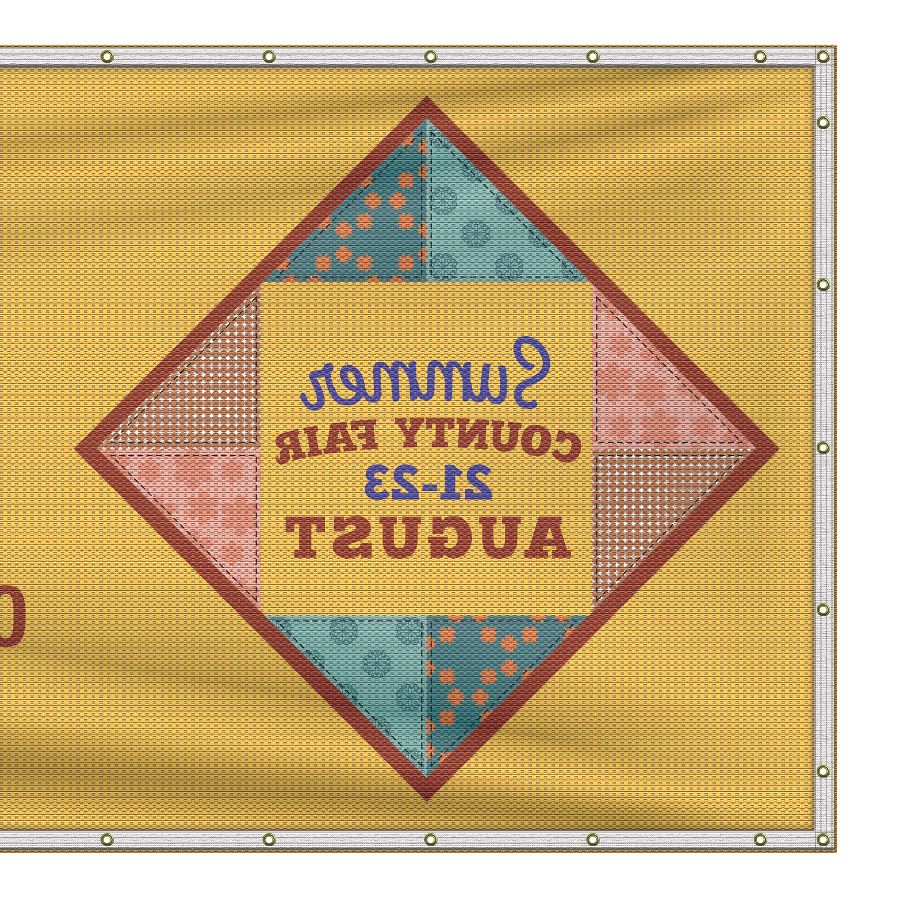 5' x 24' Premium Polyester Mesh Banner 9