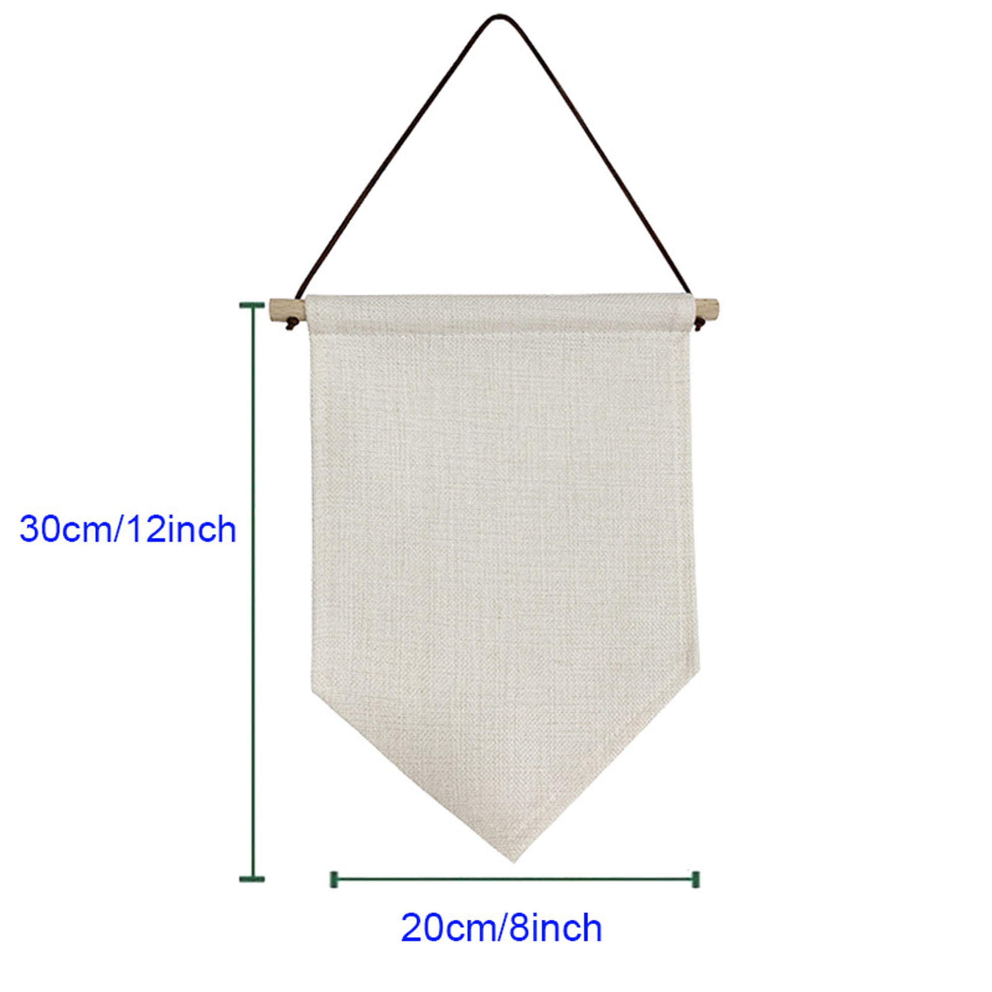 Custom Design Linen Sublimation Triangular Flag 2