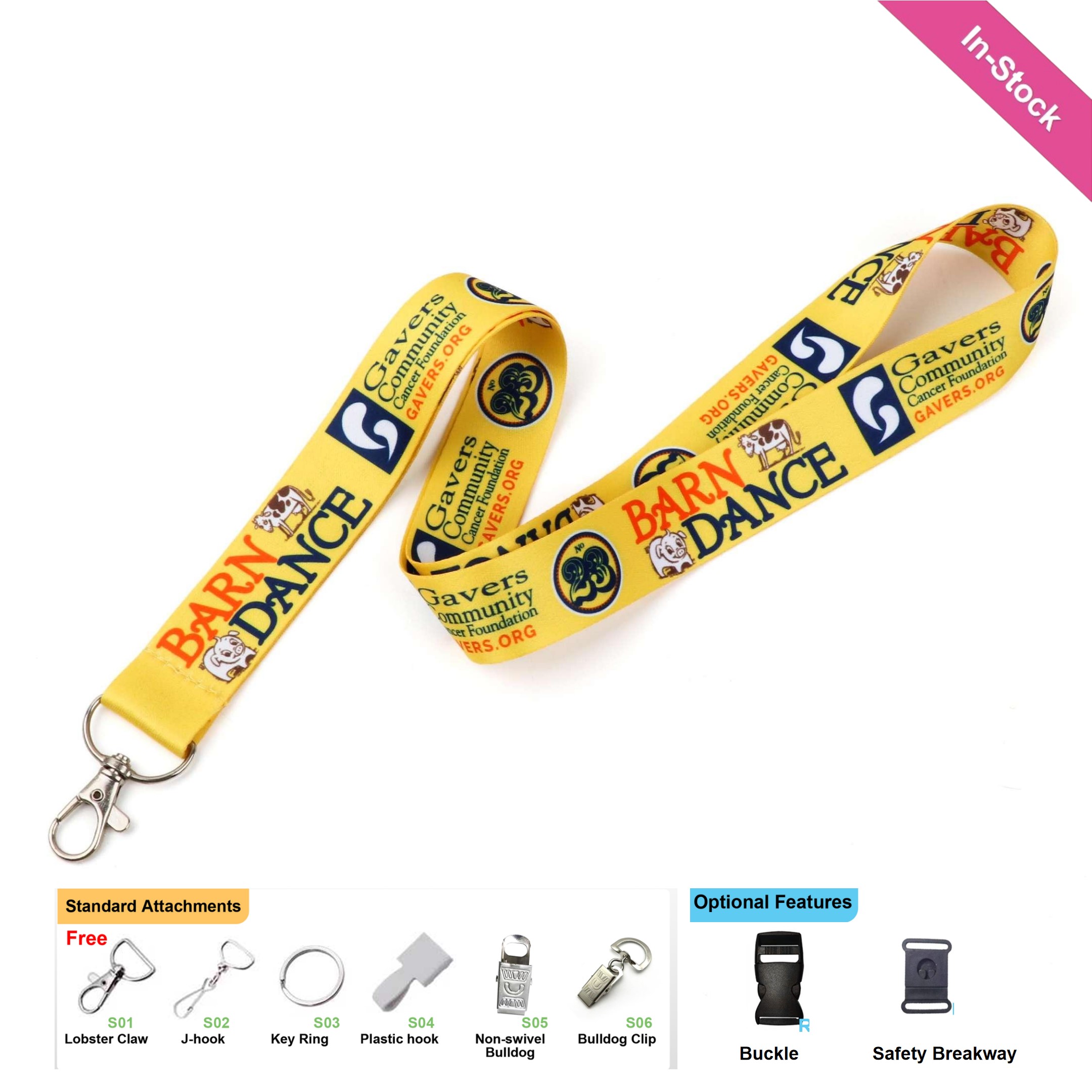 1" Full color Polyester Dye-sublimated Lanyard With Lobster Claw 7