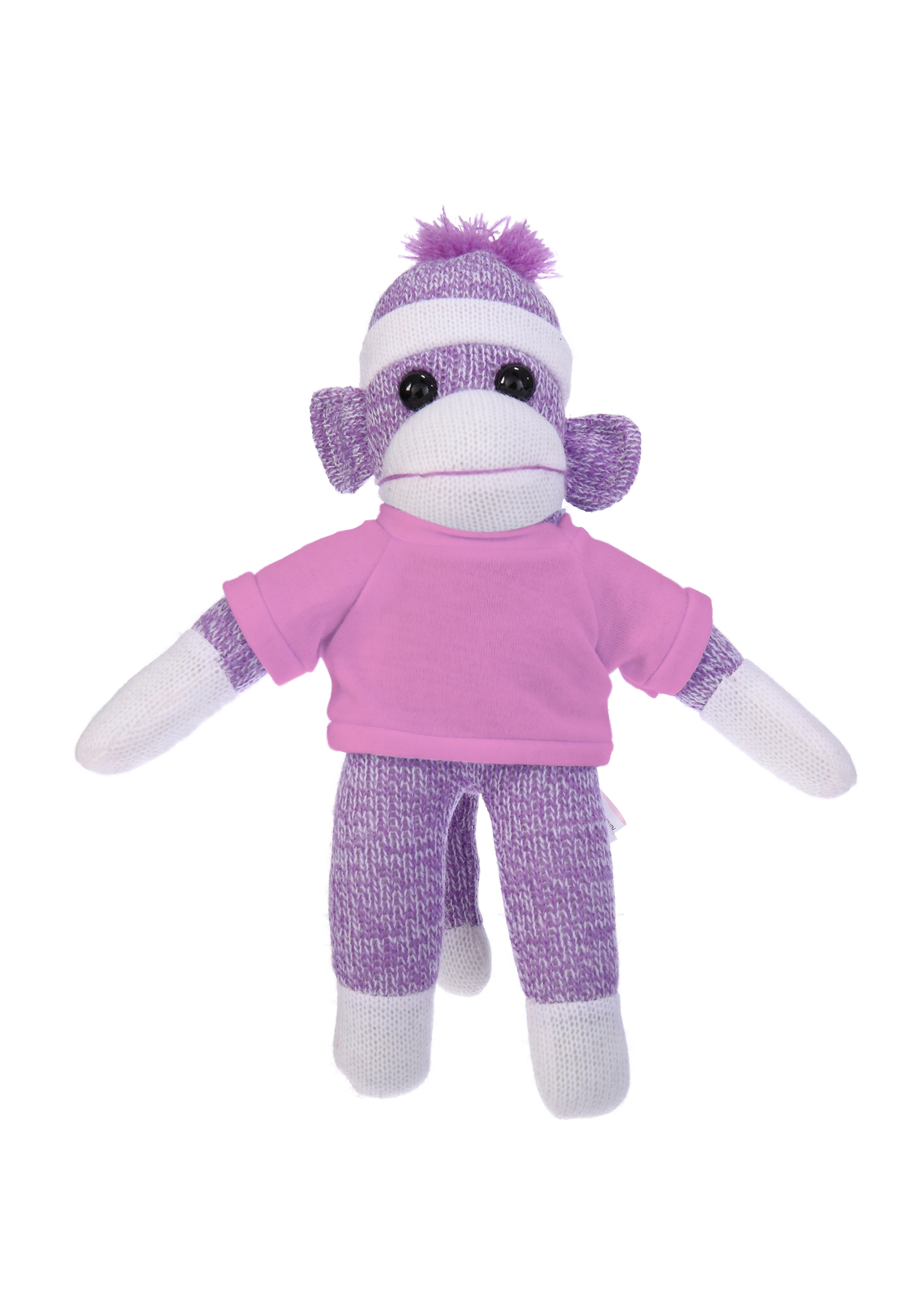 Plush Purple Sock Monkey with Tee 14