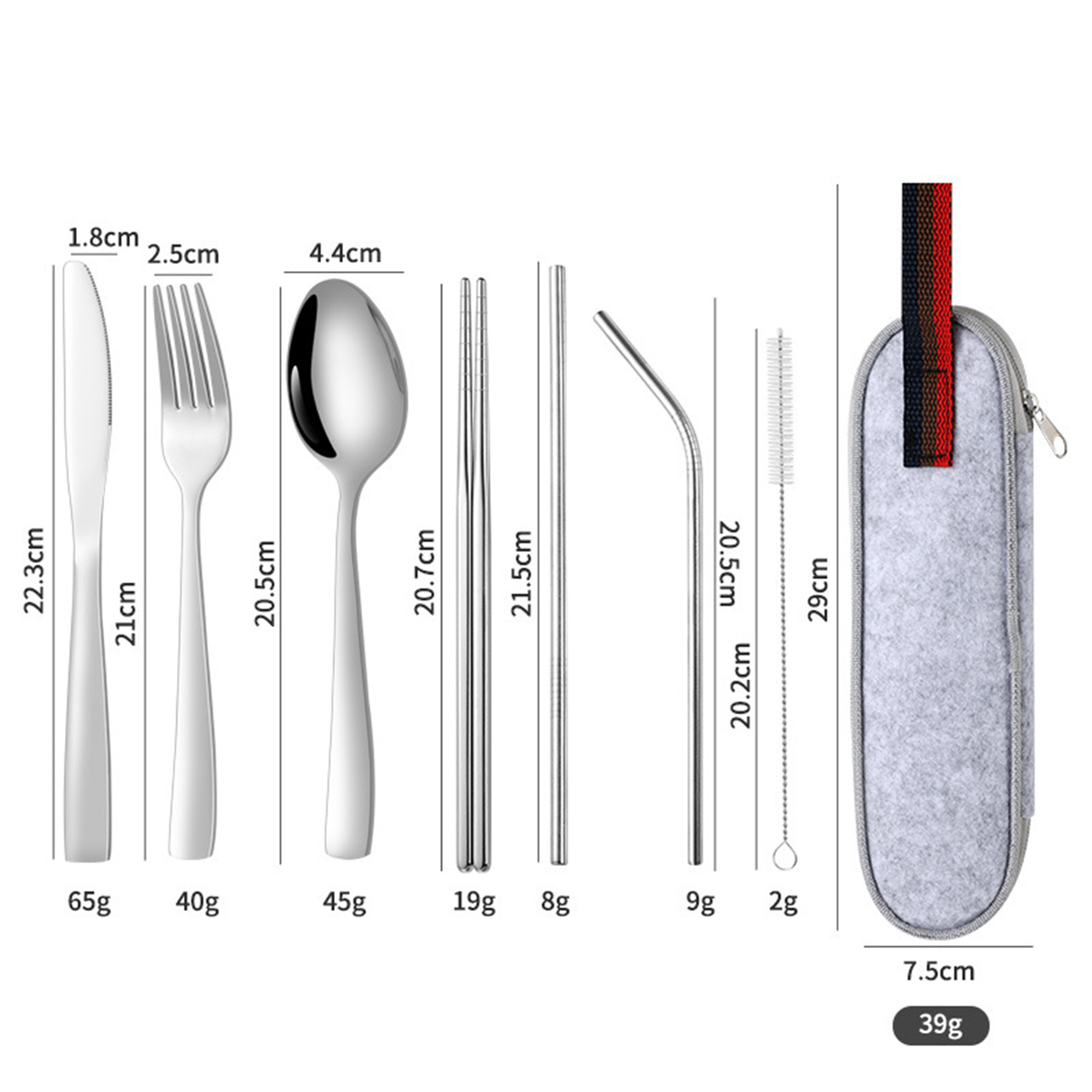 Steel Cutlery Set With Bag Package 3