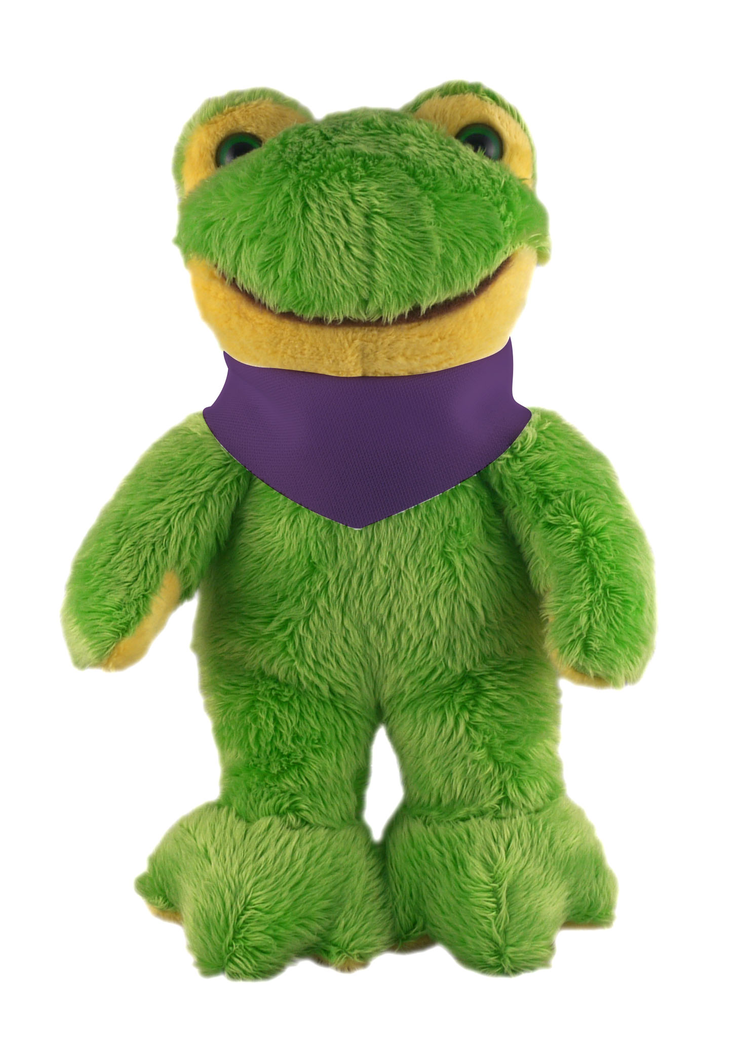 Soft Plush Stuffed Frog with Bandana