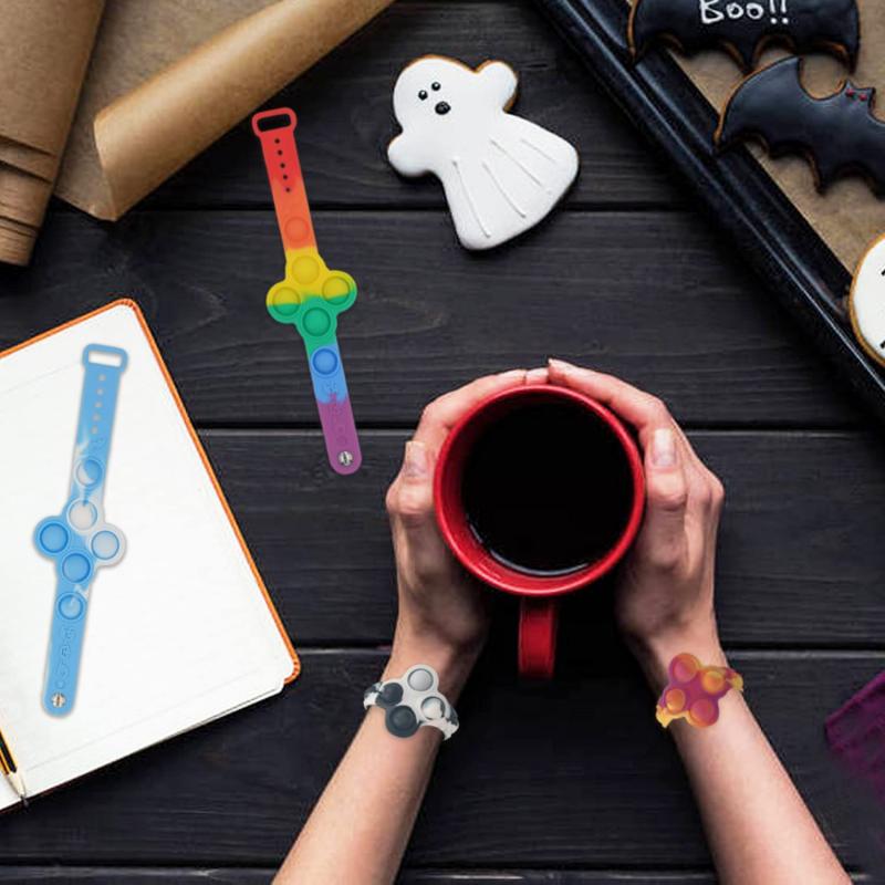 Silicone Bracelet Stress Reliever Pop it Fidget Toy 7