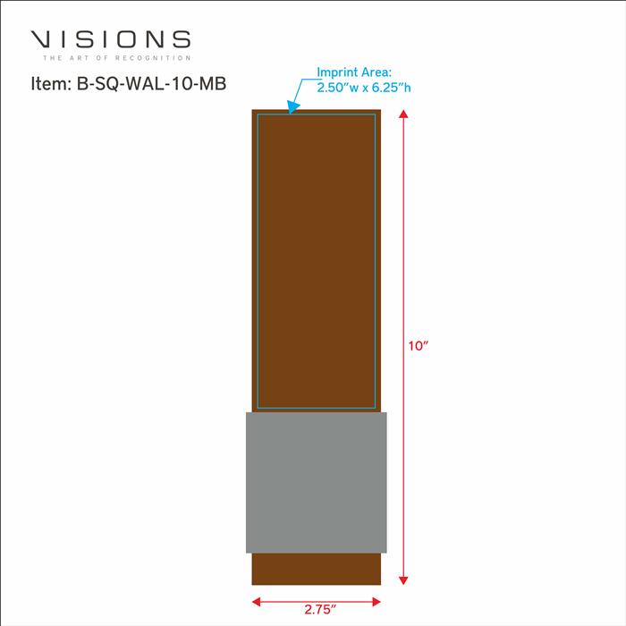 Square Walnut 30