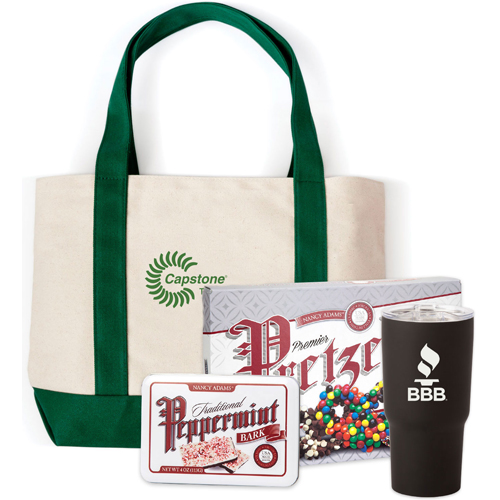 Canvas Boat Tote Gift Set, custom tote bag with logo imprint 2