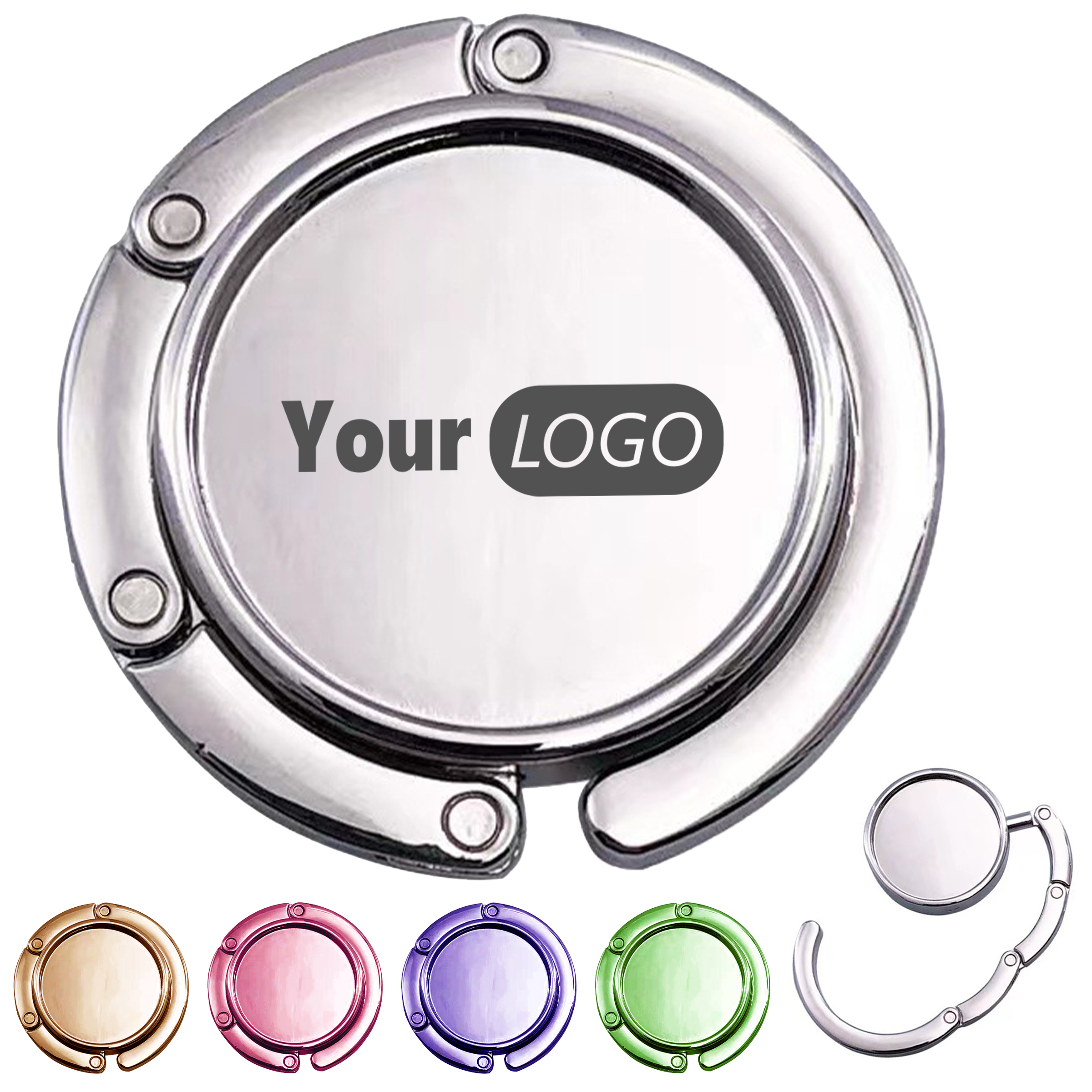 Aluminum Alloy Compact Foldable Bag Hanger For Stylish Convenience 2