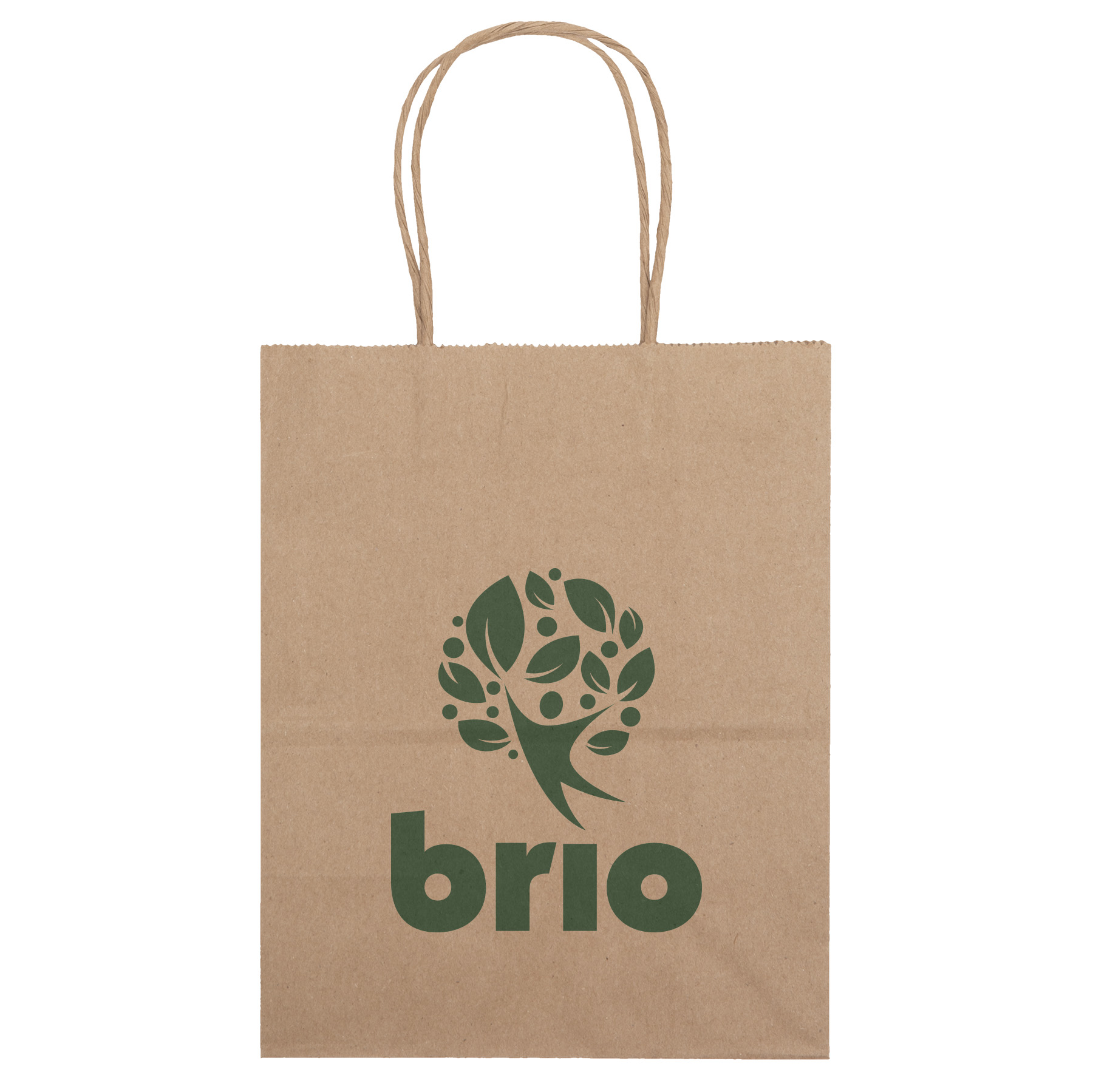 Eco Mini - Kraft-Brown Shopper - Flexo Ink Print 2