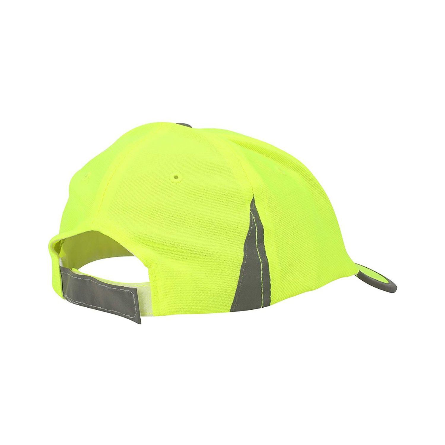 Hi Viz Reflective Tape Safety Baseball Cap with Hook & Loop Strap 2