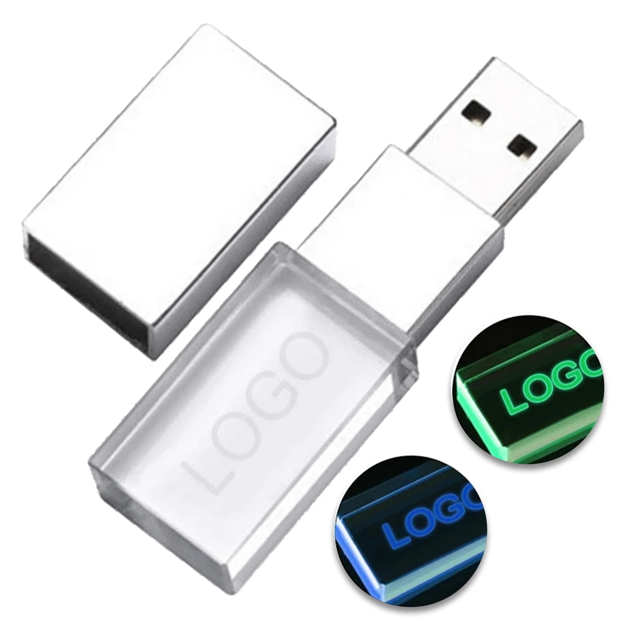 32GB Transparent USB Flash Drive 2
