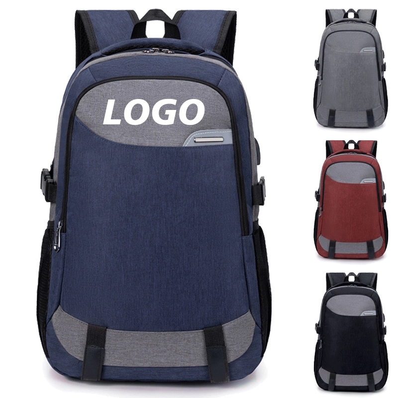 Custom Waterproof Laptop Backpack with USB Charging Port 2