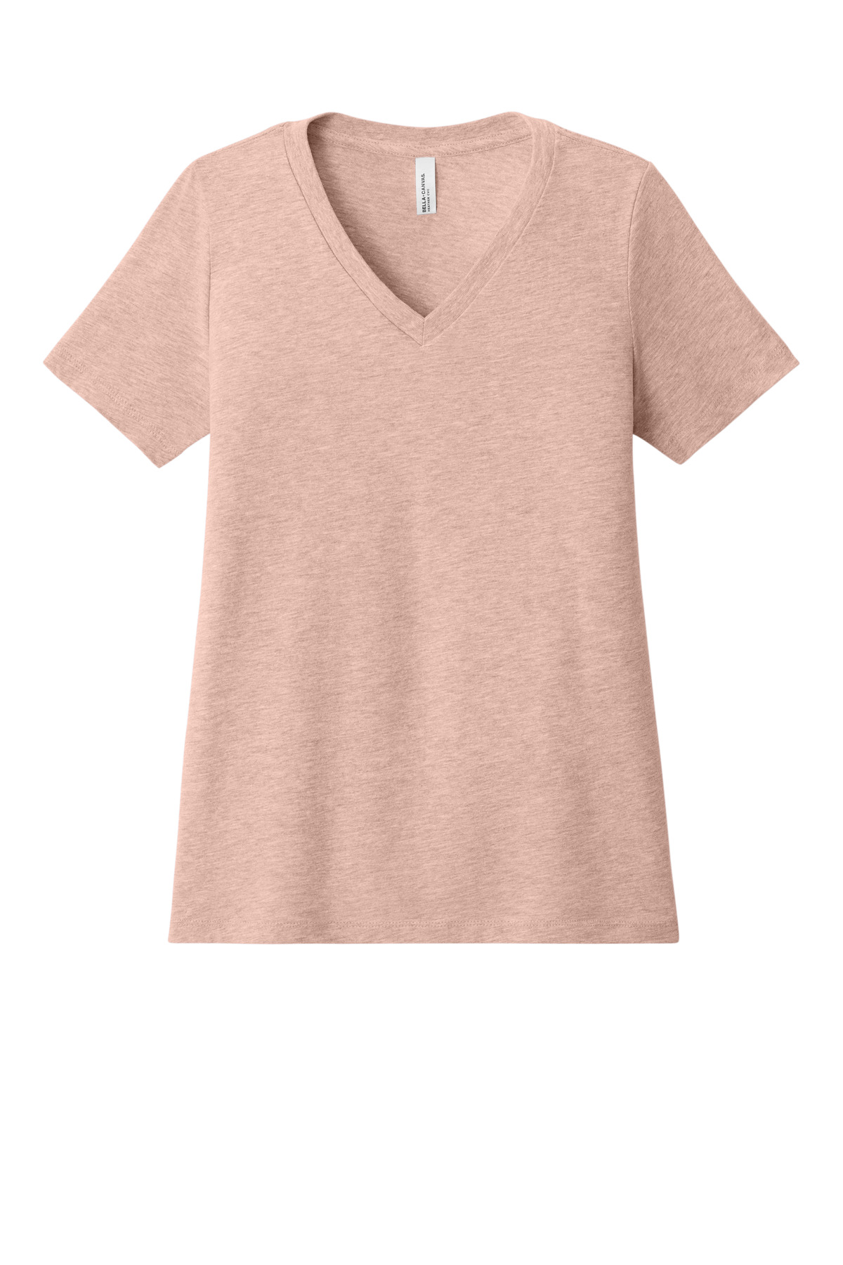 BELLA+CANVAS Women's Relaxed Heather CVC V-Neck Tee BC6405CVC 35