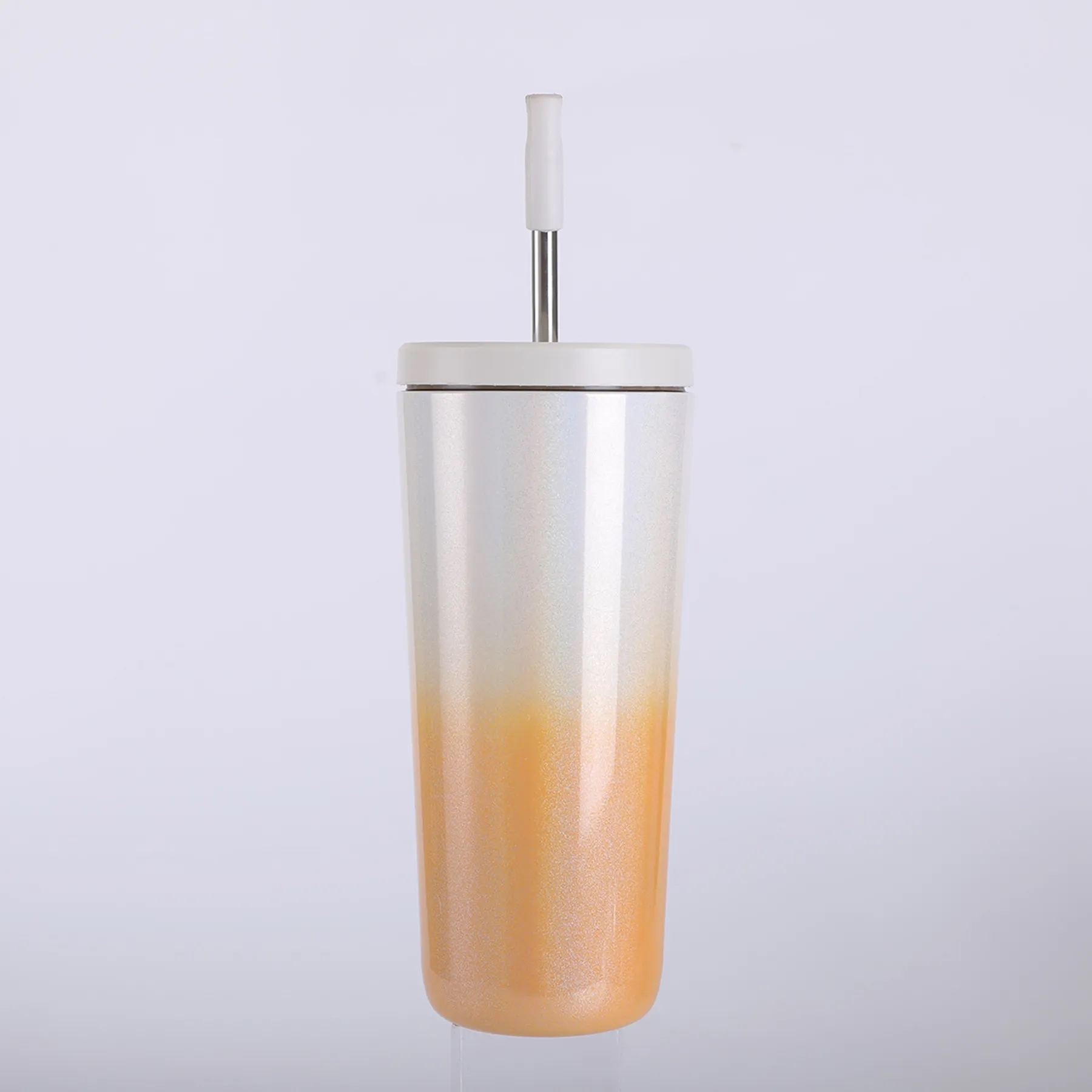 25 Oz. Gradient Stainless Steel Vacuum Tumbler with Straw 10