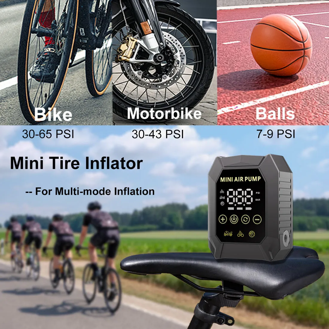 Mini Electric Bike Pump 9