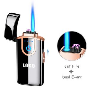 Dual Functions Electric Arc Jet Fire Lighter With USB Charging 4