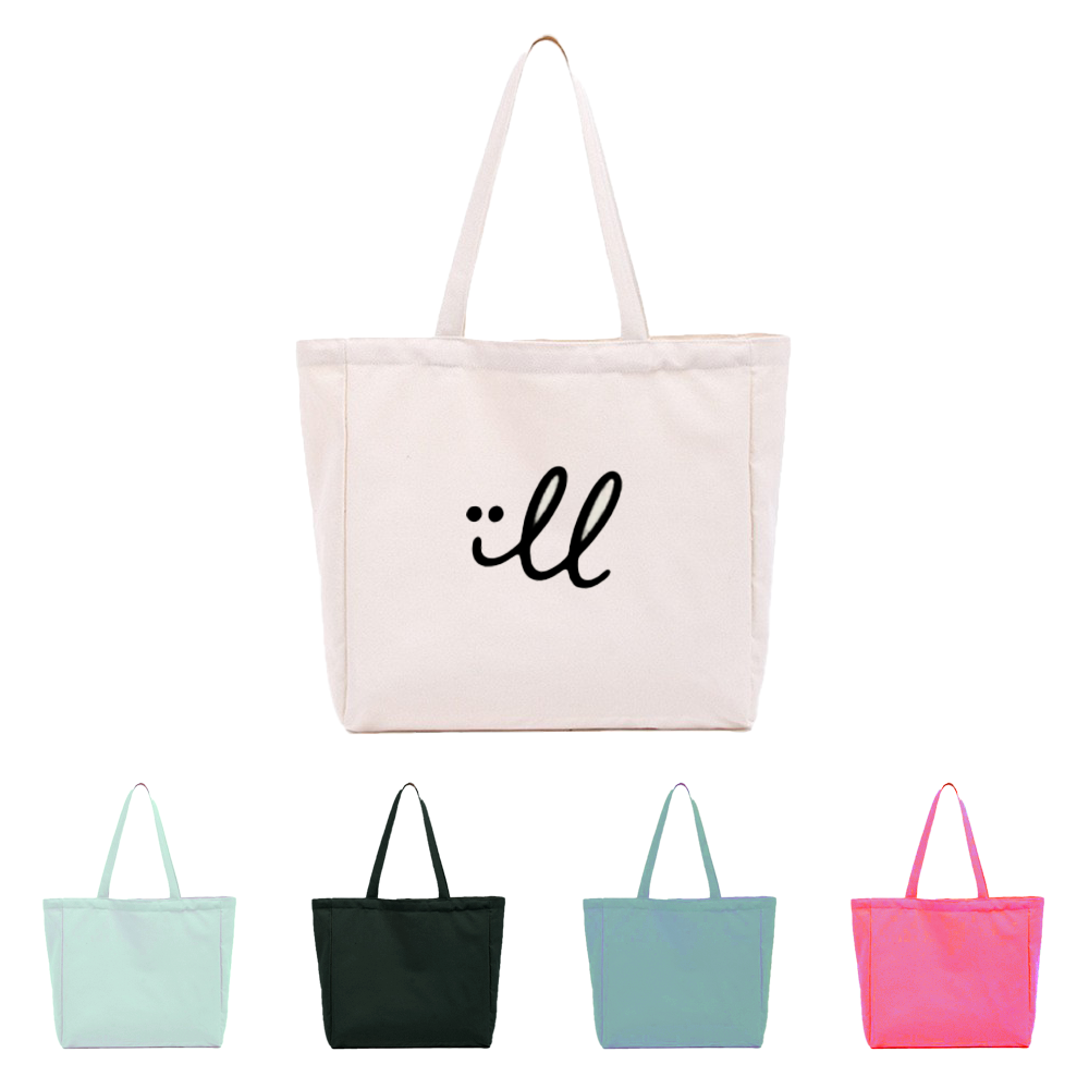 Eco-Friendly Canvas Cotton Grocery Shopping Tote Bag, custom tote bag with logo imprint 5
