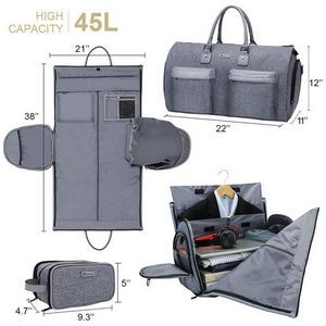 Convertible Garment Bag With Toiletry Bag For Travel 3