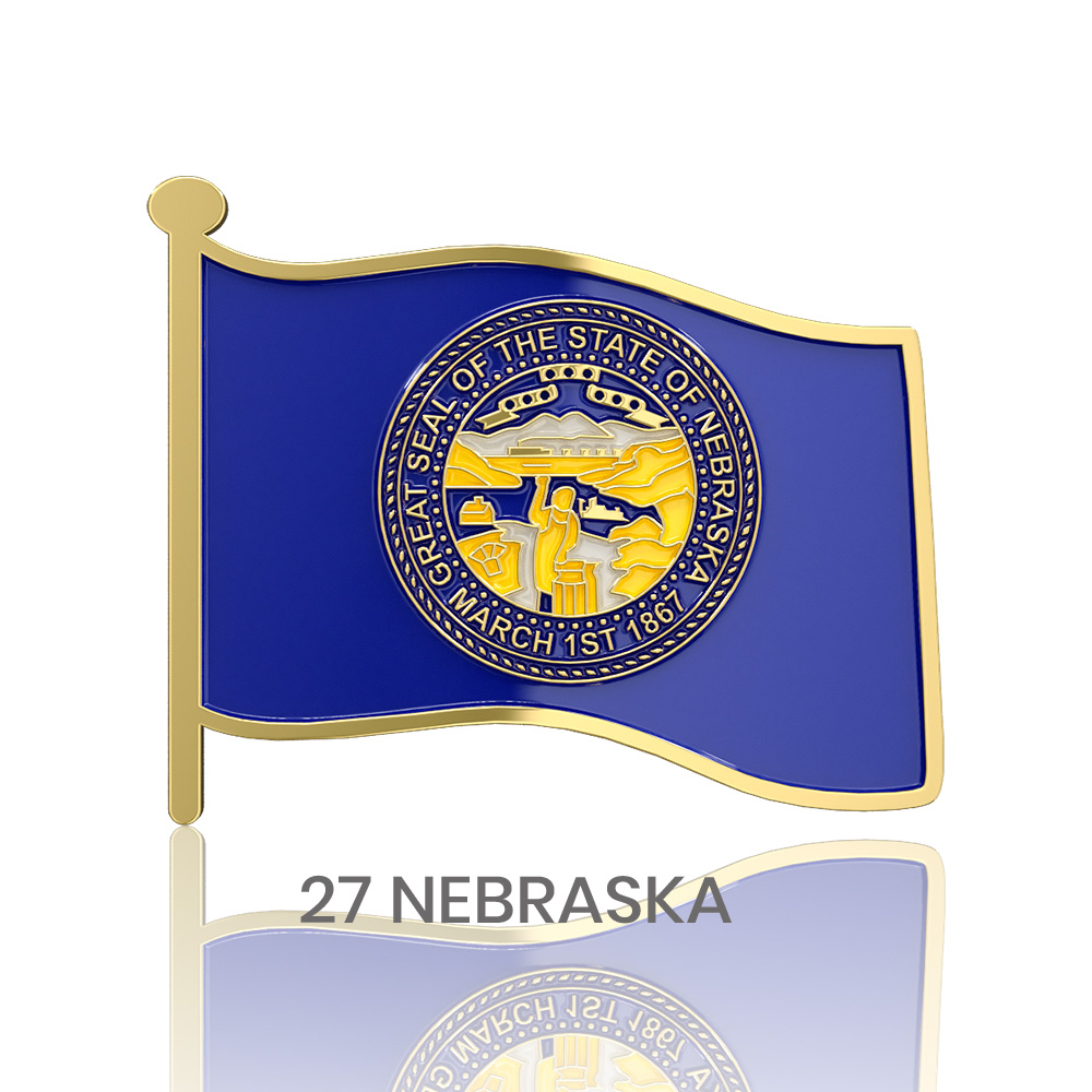 1" Stock Flag Pins 5