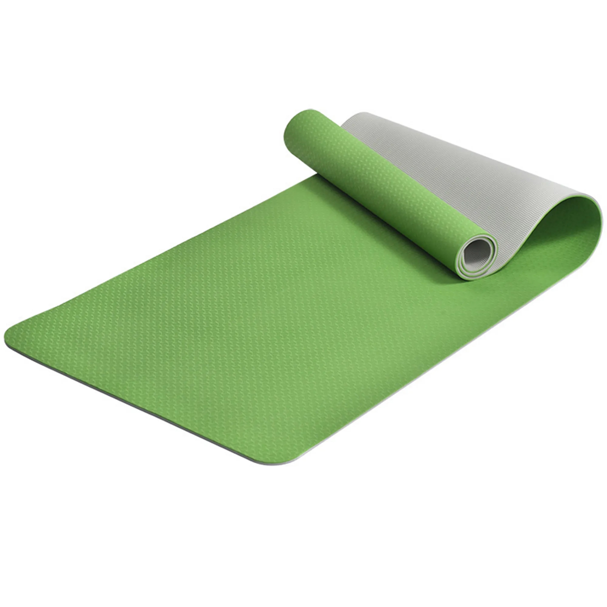 MOQ12 Dual Color TPE Yoga Mat Portable Fitness 10