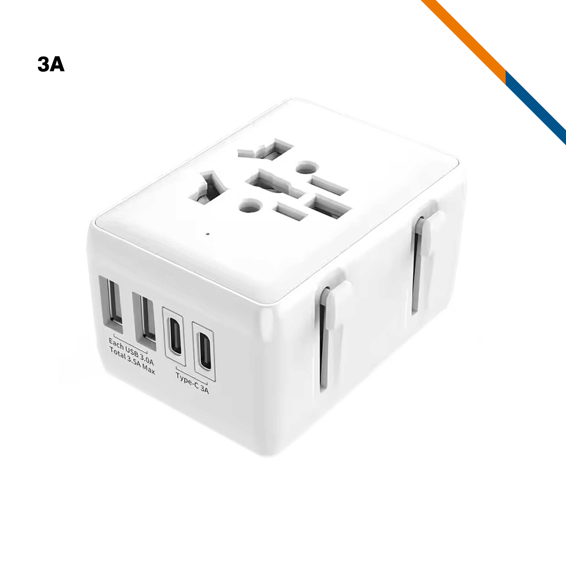 Dane 4 Ports Fast Charging Universal Adapter 4