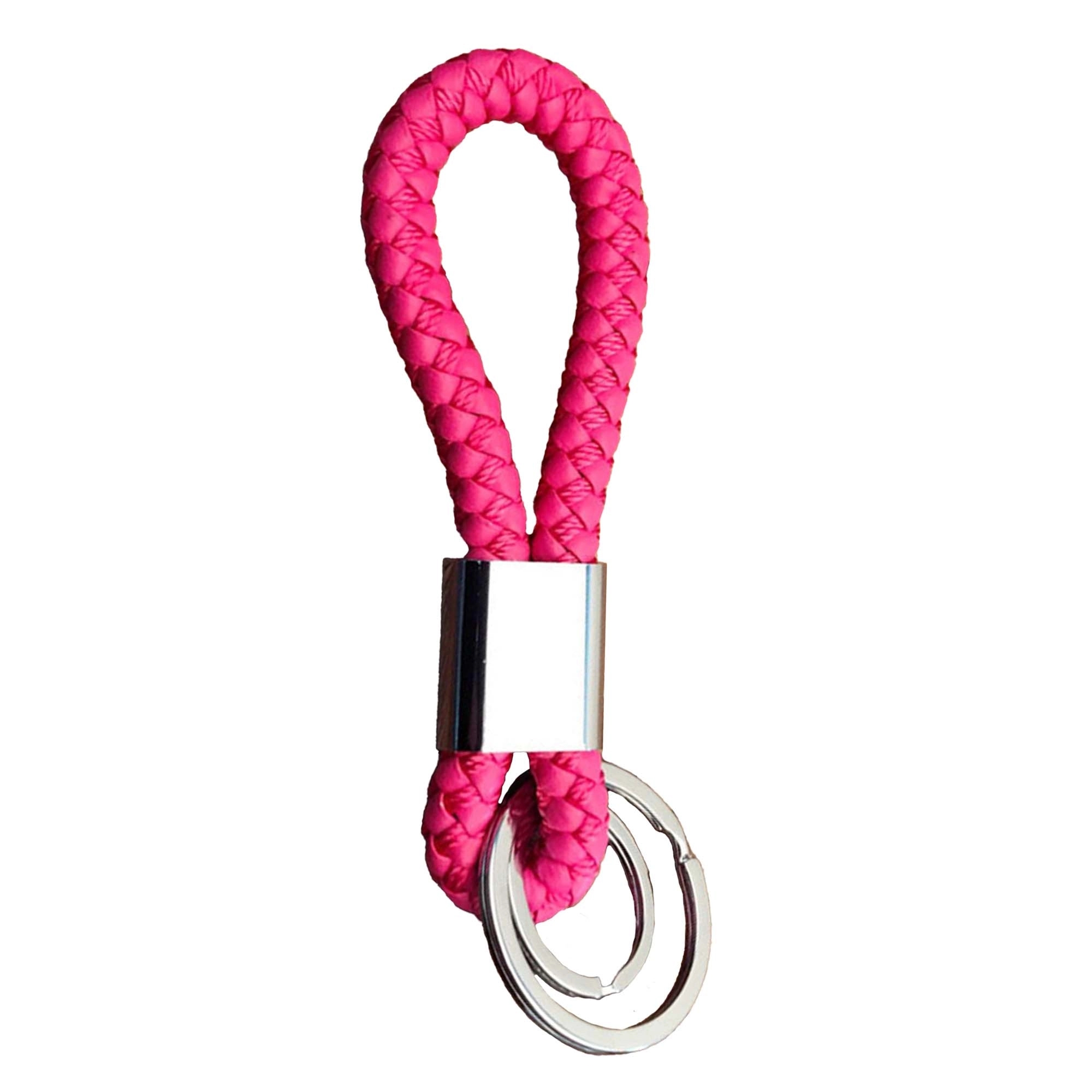 PU Braided Lanyard Keychain 3