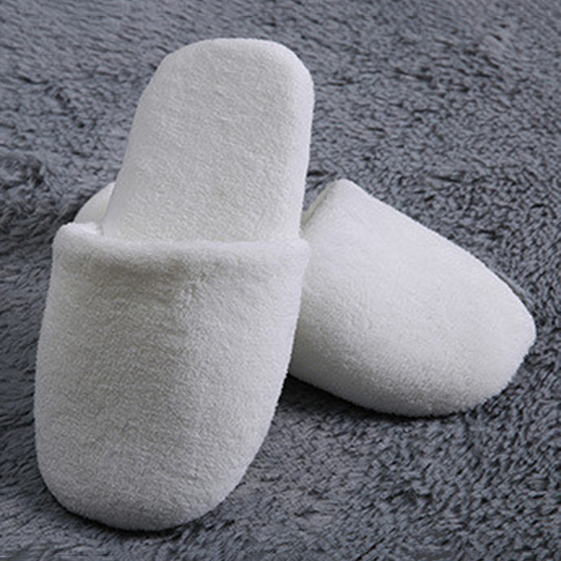 Non-Skid Thicken Coral Fleece Hotel Slippers For Women Men Girls 9