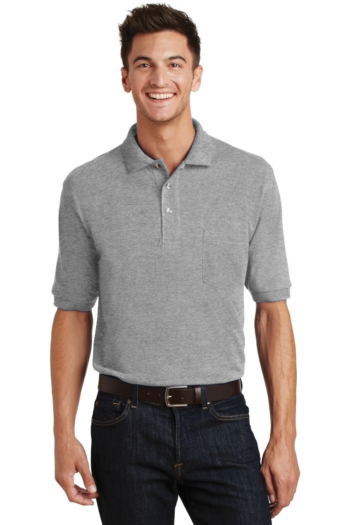 Port Authority Heavyweight Cotton Pique Polo with Pocket. K420P 57