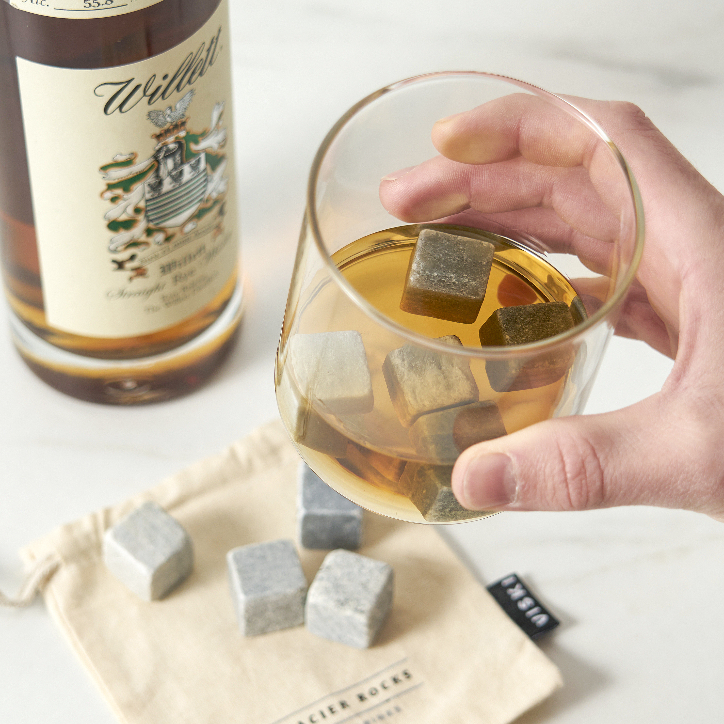 Viski® Glacier Rocks® Soapstone Ice Cubes 5