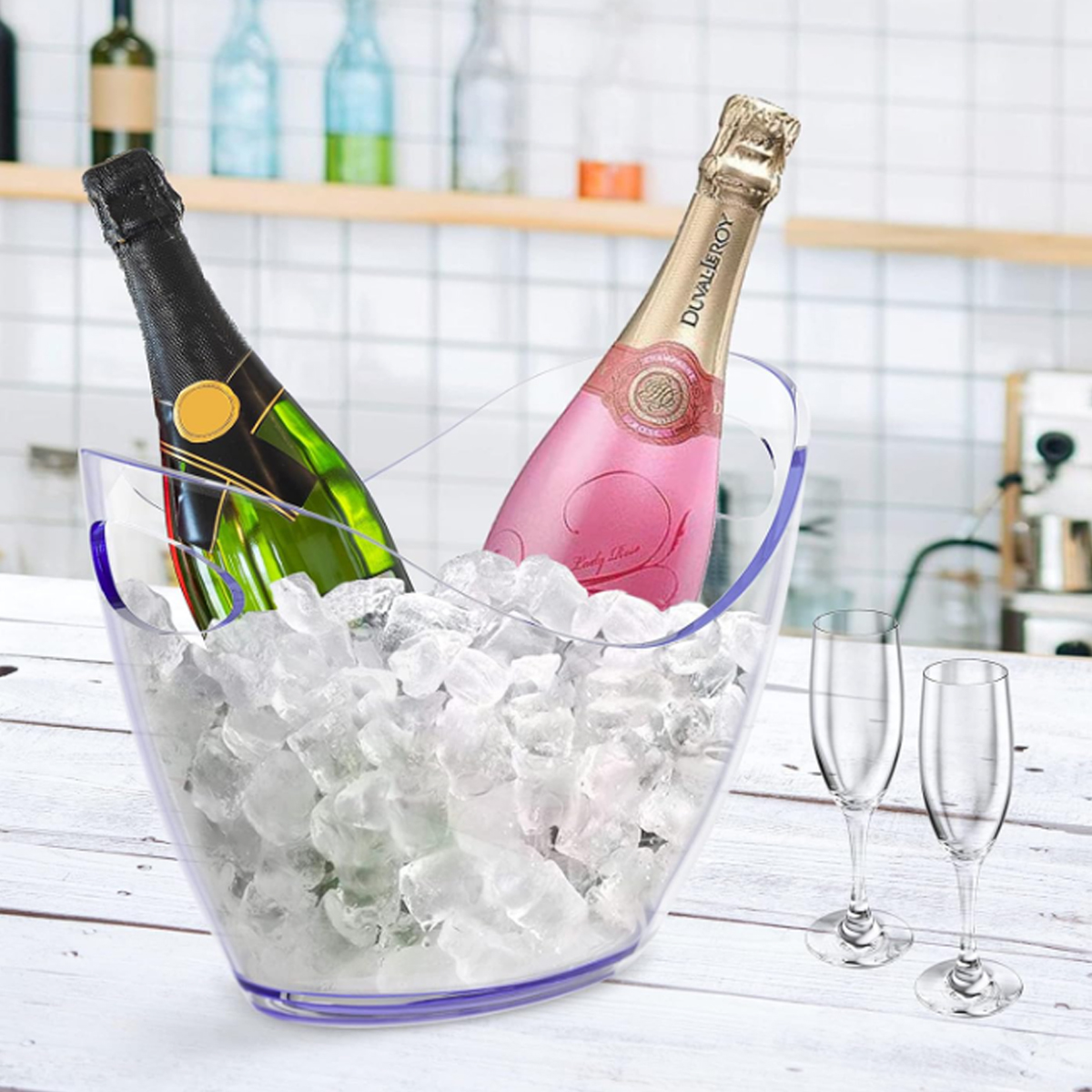 Acrylic Beverage Ice Bucket with Parties and Bars 4