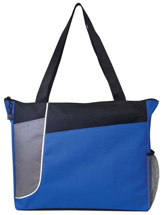 Poly Zippered Tote Bag, custom tote bag with logo imprint 1