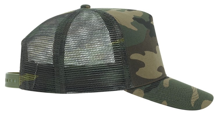 OTTO CAP® Camouflage 5 Panel Mid Profile Mesh Back Trucker Hat 25
